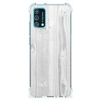 Samsung Galaxy M02s | A02s Stevig Telefoonhoesje White Wood