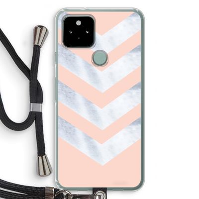 Marmeren pijlen: Pixel 5 Transparant Hoesje met koord