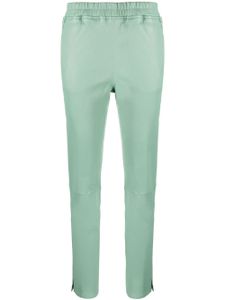 Arma pantalon fuselé en cuir à taille élastiquée - Vert