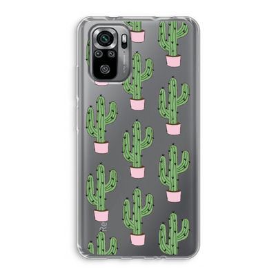 Cactus Lover: Xiaomi Redmi Note 10S Transparant Hoesje
