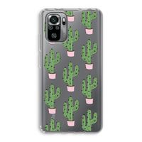 Cactus Lover: Xiaomi Redmi Note 10S Transparant Hoesje