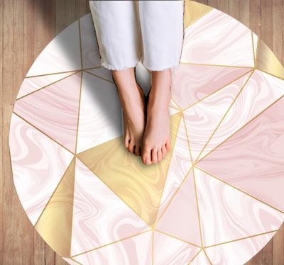 Geometrisch pastelmozaïek vinyl tapijt