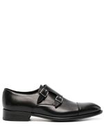 Doucal's chaussures en cuir à boucles - Noir - thumbnail