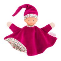Corolle tidoudou - roze grenadine knuffeldoek, 17cm