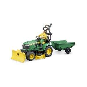 Bruder Bworld John Deere zitmaaier met aanhanger