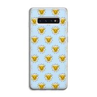 Leeuwenkoppen: Samsung Galaxy S10 4G Transparant Hoesje - thumbnail