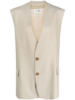 MM6 Maison Margiela veston à simple boutonnage - Tons neutres