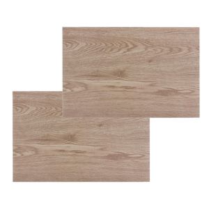 Set van 4x stuks placemats hout print dennen PVC 45 x 30 cm