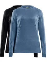 2-Pack Core Thermoshirt Lange mouw Dames - Warm thermisch ondergoed Ronde hals - Thermotrui