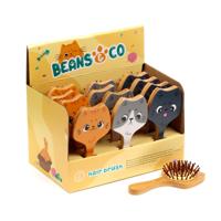Beans & Co Katten Bamboe Haarborstel