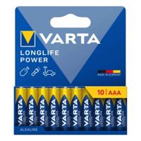 Batterijen Varta longlife power 1,5 V AAA LR03 (10 Stuks)