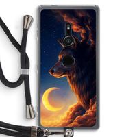 Night Guardian: Sony Xperia XZ2 Transparant Hoesje met koord