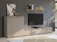 Tv-meubel set TANAMALO 4 deuren kasjmier met led