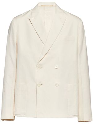 Prada veste en coton à boutonnière croisée - Tons neutres