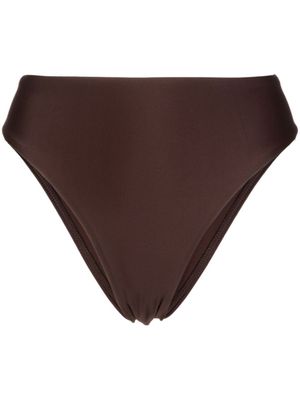 Matteau bas de bikini à taille haute - Marron