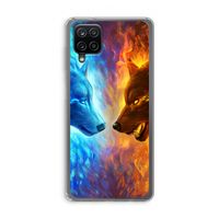 Fire & Ice: Samsung Galaxy A12 Transparant Hoesje Fire & Ice: Samsung Galaxy A12 Transparant Hoesje