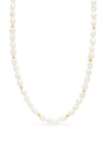 Nialaya Jewelry collier Delicate serti de perle baroque - Blanc