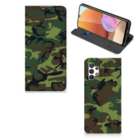 Samsung Galaxy A32 4G | A32 5G Enterprise Editie Hoesje met Magneet Army Dark - thumbnail