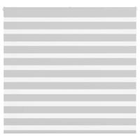 VidaXL Zebra rolgordijn 165x150 cm stofbreedte 160,9 cm lichtgrijs
