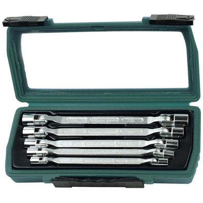 Brüder Mannesmann Kniesleutelset 5 dlg in koffer (Hobby) - 19821
