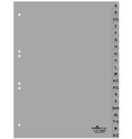 Durable 6510 Register DIN A4 A-Z Polypropyleen Grijs 20 tabbladen Bedrukte tabs 651010 - thumbnail