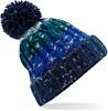 Beechfield CB486 Corkscrew Pom Pom Beanie - Alpine Blues - One Size