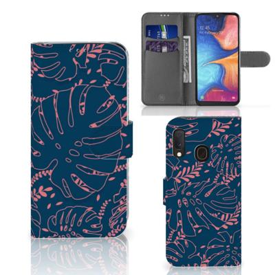 Samsung Galaxy A20e Hoesje Palm Leaves | Portemonnee hoesje