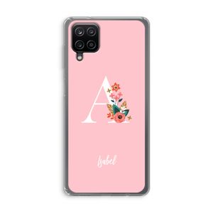 Pink Bouquet: Samsung Galaxy A12 Transparant Hoesje