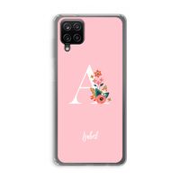 Pink Bouquet: Samsung Galaxy A12 Transparant Hoesje