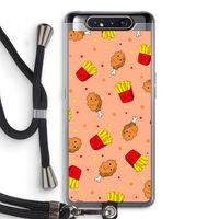 Chicken 'n Fries: Samsung Galaxy A80 Transparant Hoesje met koord