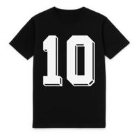 FC Eleven - Casual Heavy T-Shirt met 3D Shadow Rugnummer - Zwart