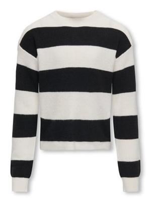 Kids ONLY winter sweater meisjes - wit - KogFranca - loose fit, gebreid