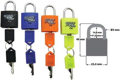 SECURITY Plus Padlock set sec.plus 22mm
