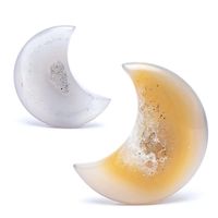 Edelsteen Maan - Agaat met Kristallisatie (4 cm)