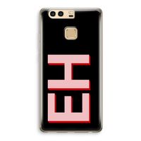 Monogram: Huawei P9 Transparant Hoesje