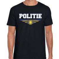 Politie t-shirt zwart heren - Beroepen shirt