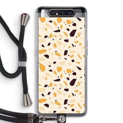 Terrazzo N°13: Samsung Galaxy A80 Transparant Hoesje met koord