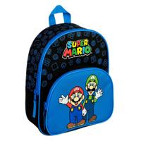 Undercover Rugzak met voorvak super mario blauw