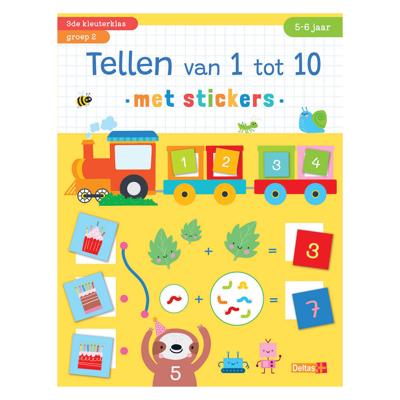Deltas Tellen van 1 tot 10 met stickers (5-6 j.)