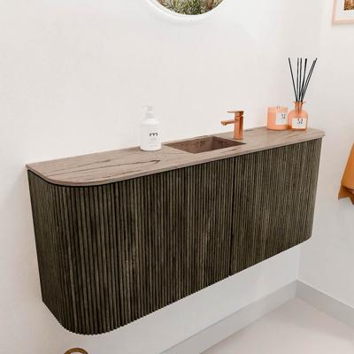 Toiletmeubel Mondiaz Joya Dlux | 103.2 cm | Meubelkleur Shadow | Faye wastafel Arena Wasbak Midden | 1 kraangat