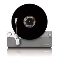 LENCO LSA-071SI - Volautomatische verticale platenspeler met ingebouwde luidsprekers en Bluetooth® - Zilver