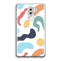Memphis Shapes Blue: Honor 6X Transparant Hoesje