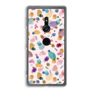 Terrazzo Memphis Pink: Sony Xperia XZ2 Transparant Hoesje
