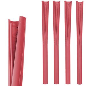 ClickStraw Herbruikbare Rietjes - Buigzaam - Vaatwasserbestendig - 100% recyclebaar - Duurzaam - 5 stuks - Rood