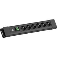 Bachmann BM005912 Stekkerdoos met schakelaar Zwart Randaarde stekker 1 stuk(s)