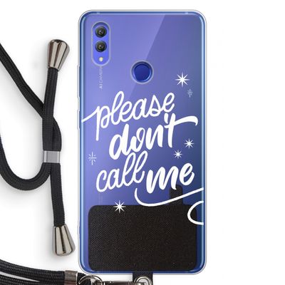Don't call: Honor Note 10 Transparant Hoesje met koord