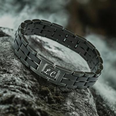 Forest - Dark Edition Houten Armband met eigen Gravure