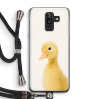 Duke: Samsung Galaxy J8 (2018) Transparant Hoesje met koord