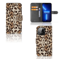 iPhone 13 Pro Telefoonhoesje met Pasjes Leopard