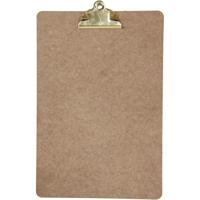 Clipboard/klembord/memobord voor documenten - hardboard - A4 formaat - met stevige klem